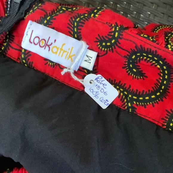 Look Afrik Elegant Red Halter Dress - Picture 14 of 14